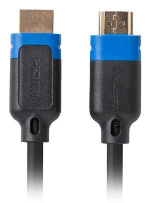 Lanberg - Ultra High Speed - HDMI-kabel med Ethernet - HDMI hann til HDMI hann - 5 m - dobbeltisolert - svart - toretnings, 4 K 144 Hz (3840 x 2160...