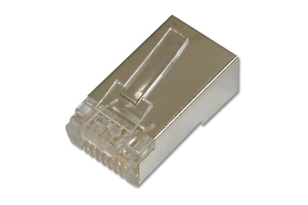 Digitus AK-219603, RJ-45, Nikkeli, Läpinäkyvä, Messinki, Polykarbonaatti, Cat6, Nikkeli, - UL