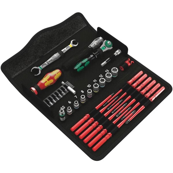 Wera Kraftform Kompakt W 1 - Verktygskit - 35 delar - isolering - i låda