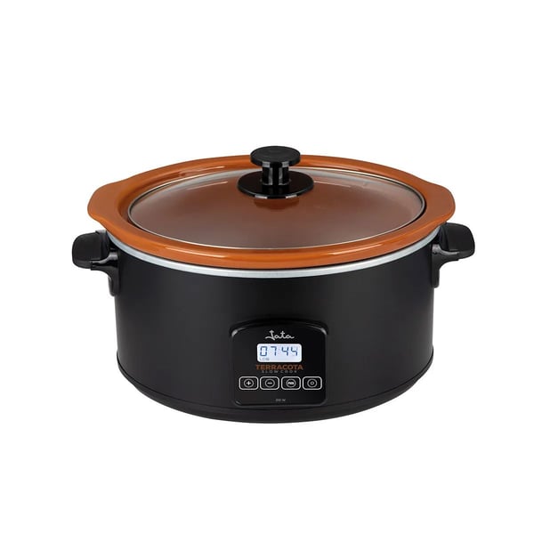 JATA JEOL2145, 5 L, Musta, Terrakotta, Painikkeet, 6 henkilö(t), 250 °C, Digitaalinen