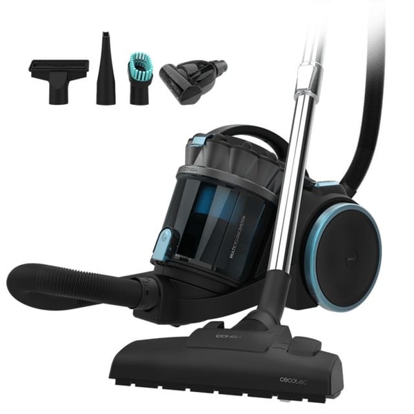 Cecotec 08592, 800 W, Rumpuimuri, Kuiva, Pussiton, 4 L, Multi-sykloniitti