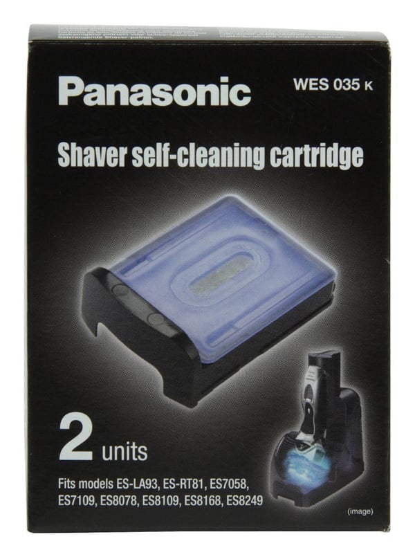 Panasonic PAN-WES035K503, Puhdistuspatruuna, Musta, Sininen, ES7109, ES7058, ES8078, ES8109, ES8168, ES8243, ES8249, 90 mm, 140 mm, 55 mm