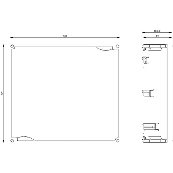 Siemens 8GK4401-3KK22, 450 mm, 460 mm, 600 mm, 65 mm, 2,1 kg