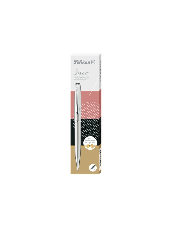 Pelikan Jazz Noble Elegance K36, Klips, Kulepenn som åpnes og lukkes ved vridning, Gjenfyllbar, Blå, 1 stykker, Medium
