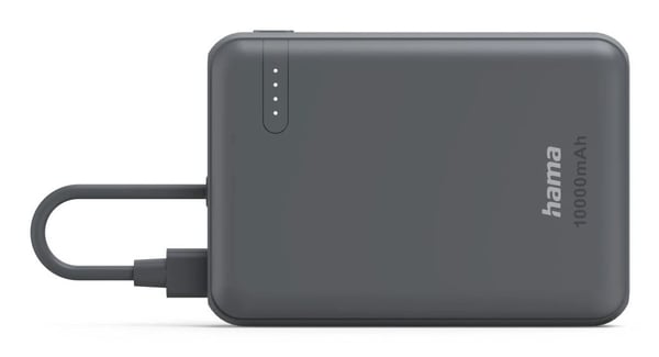 Hama Travel, 10000 mAh, litiumpolymeeri (LiPo), Antrasiitti
