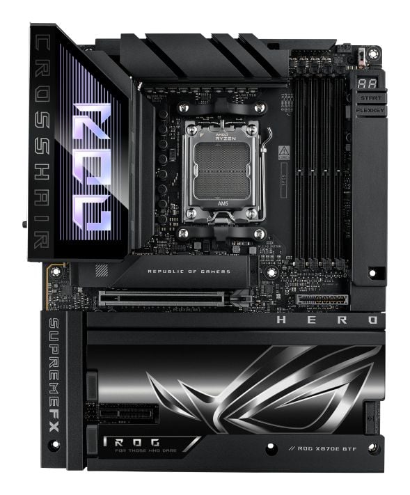 ASUS ROG CROSSHAIR X870E HERO BTF -emolevy, AM5, ATX, DDR5