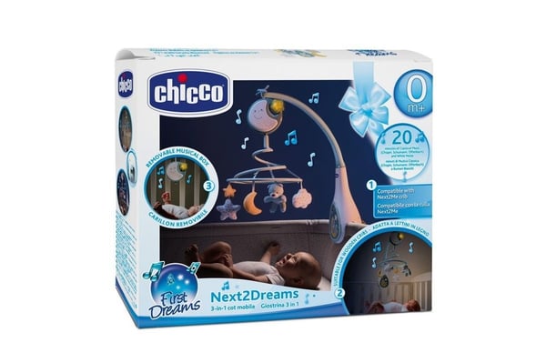 Chicco 07627-00, Babyseng, Gir fra seg lyd, Nattlys