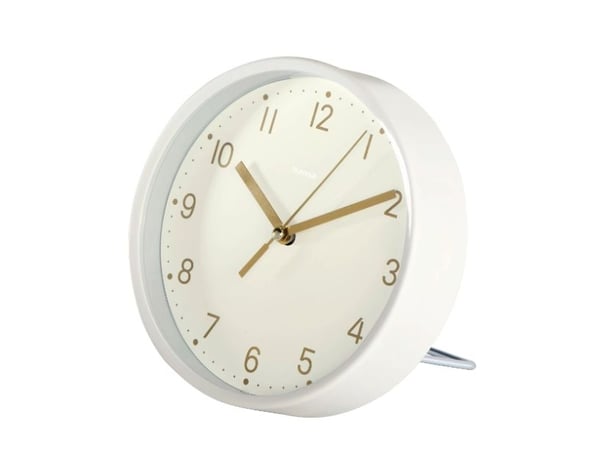 Hama Madeira bordsklocka, Ø 16 cm, utan tickning, vit (00185869)
