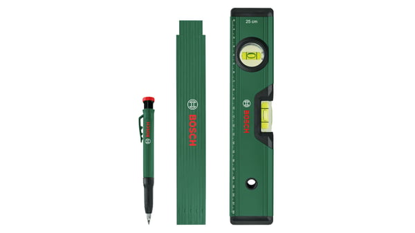 Bosch 1 600 A02 W7S, Insinöörin tarkkuusvatupassi, 0,25 m, musta, Vihreä