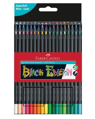 Faber-Castell Black Edition - Färgpenna - blandfärger (paket om 36)