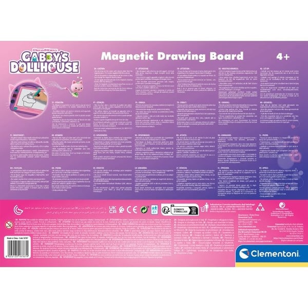 Clementoni Gabby's Dollhouse magnetisk ritplatta