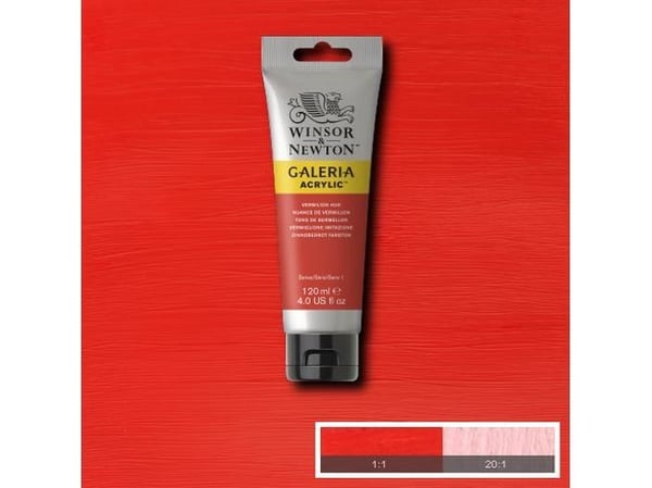 Winsor & Newton Galeria, Oransje, Rød, Rør, Vermilion Hue, 120 ml