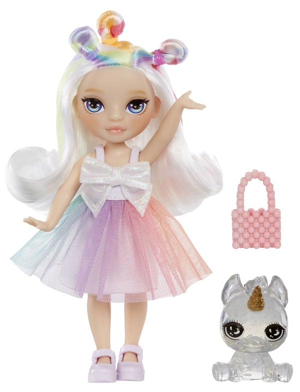 Rainbow High Littles Dolls- Opal (Rainbow), modedocka, flicka, 4 år, pojke/flicka, 13,9 mm, flerfärgad
