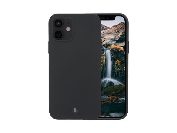 dbramante1928 Monaco - Baksidedeksel for mobiltelefon - MagSafe-samsvar - 100 % resirkulert plast - nattsvart - for Apple iPhone 12, 12 Pro