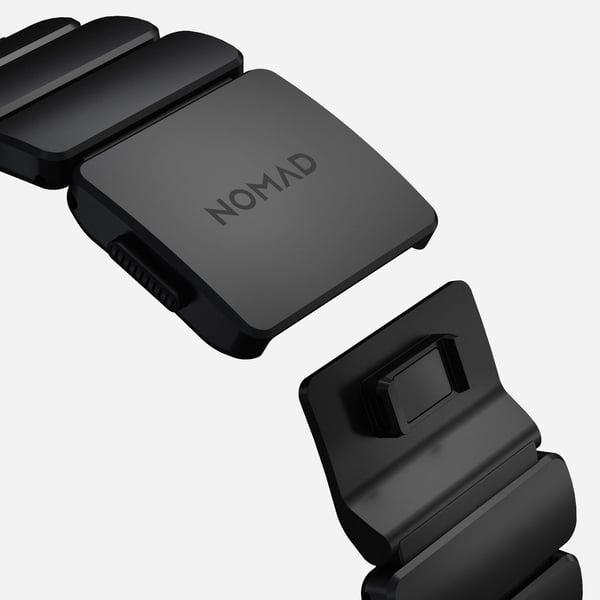Nomad Stratos Band, Band, Smartklokke, Svart, Apple, Ultra 1-11 and SE, Titan