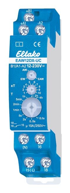 Eltako 23001702, Kiertokytkin, 1P, Sininen, 230 V, 16 A, 18 mm