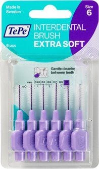 TePe Brush ExtraSoft Lilac 1,1 6 Pieces