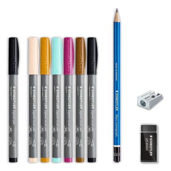 Staedtler LineArt & Botanical Set, 10 stykker, Boks