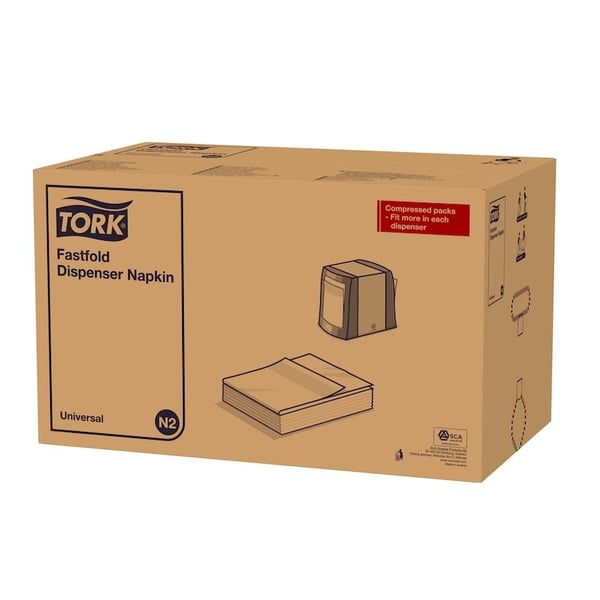 Servetter Tork N2 Compact Fold Vit, 36 pk x 300 st./krt