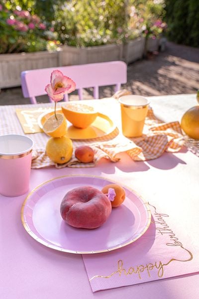PartyDeco TPP91, Plate, Rund, Papir, Flerfarget, Monokromatisk, 6 stykker