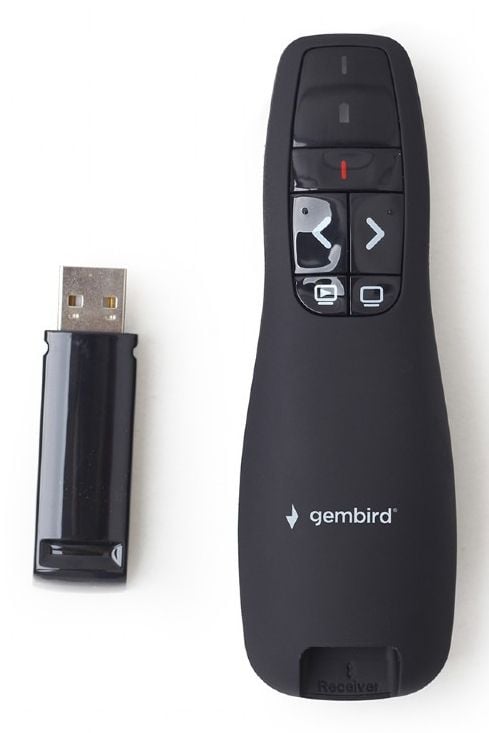 Gembird WP-L-12 - Presentasjonsfjernstyring - 4 knapper - radio