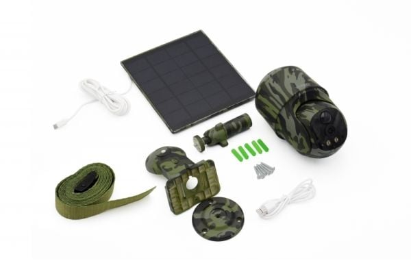 Technaxx 4G PT Dome TX-290 IP-kupukamera 2560×1440 IP65, aurinkopaneeli