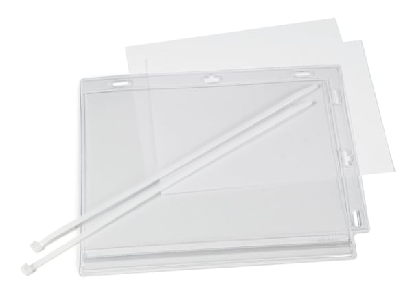Vanntett infolomme A5 med kabelstrips for montering - 5 stk./pakning