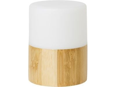 Lysholder Bright 75x105 mm til Duni LED lys Bambus/Hvid - (karton á 4 stk.)