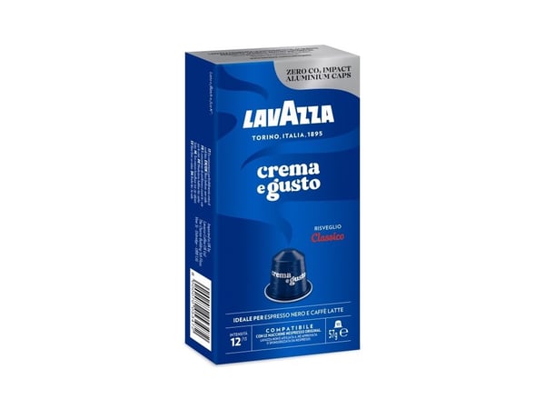 Lavazza Crema e Gusto, Kaffekapslar, Espresso, Ristretto, Medelrostade, Nespresso, 10 koppar, 12/13