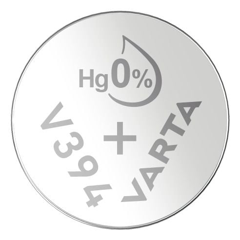Varta Primary Silver Button V394, Kertakäyttöinen akku, Nikkeli-oxyhydroxide (NiOx), 1,55 V, 1 kpl, 67 mAh, Sveitsi