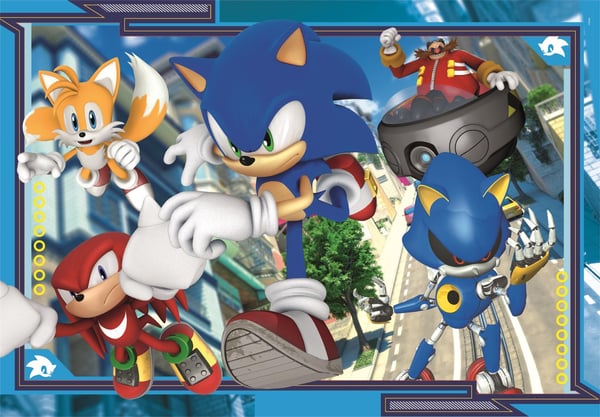 Clementoni Puslespil Square Box - Sonic 3, 180 brikker