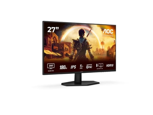 AOC Q27G42XE pelinäyttö 27" QHD 180 Hz Fast IPS, musta/punainen