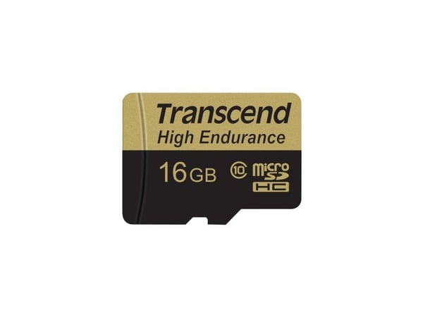 Transcend TS16GUSDHC10V microSDHC-kortti 16 GB, luokka 10, SD-sovitin
