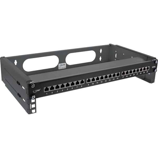 InLine 19102A, Väggmonterad rack, 2U, 1,66 kg, Svart
