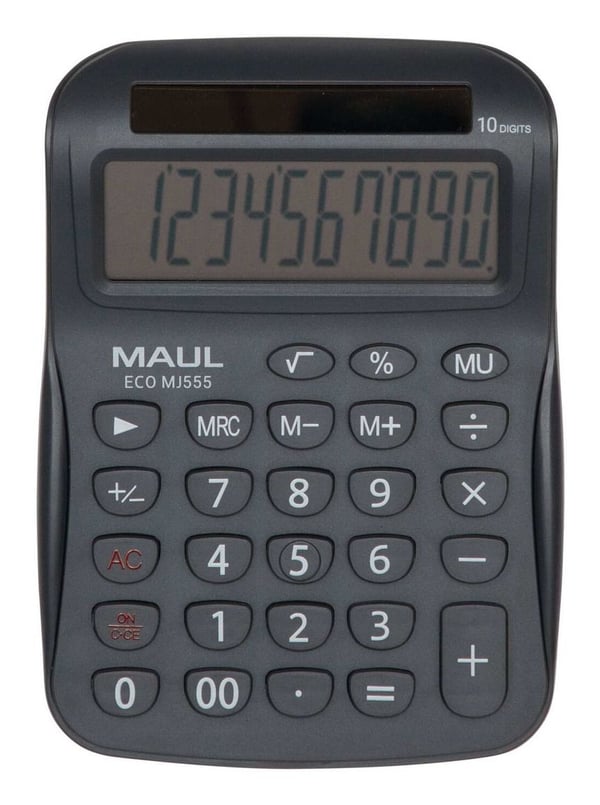 MAUL ECO MJ 555, Työpöytä, Perus, 10 lukua, Näyttön kallistus, Aurinko, Harmaa