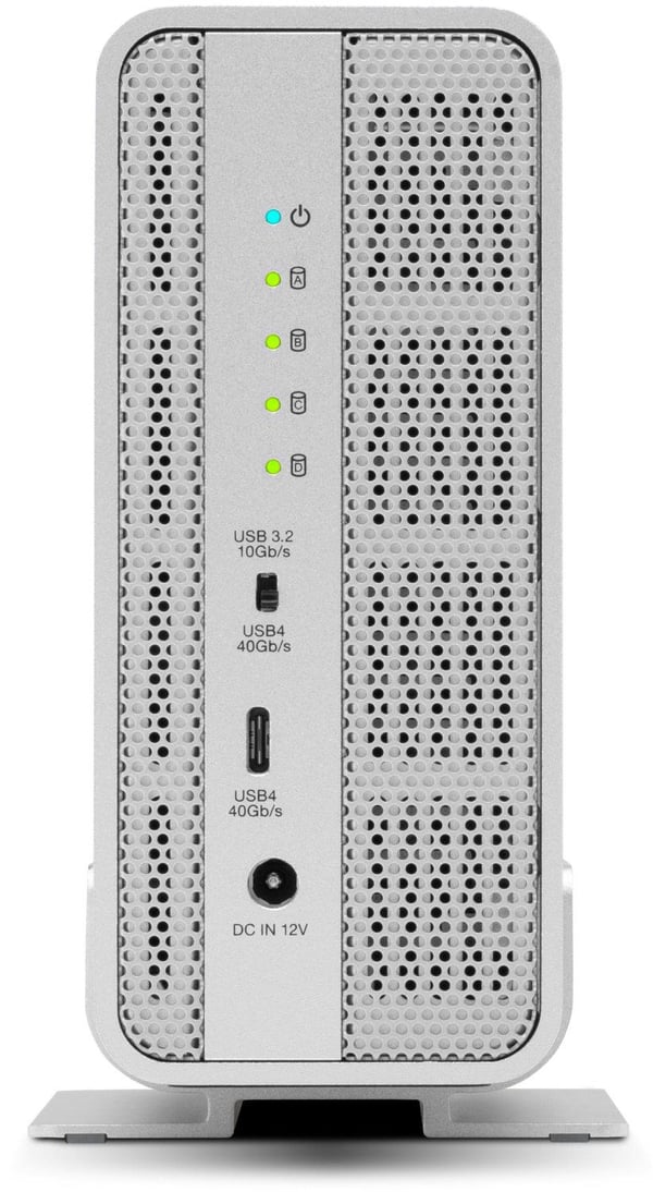 OWC OWCUS4EXP4M2S, SSD-kabinett, M.2, PCI Express 3.0, 40 Gbit/s, USB-tilkobling, Hvit