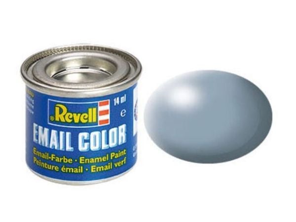 Revell Grey, silk RAL 7001 14 ml-tin, Grå, 1 styck