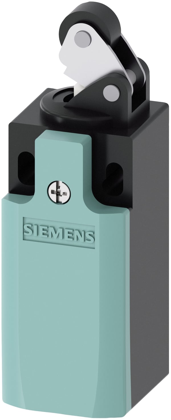Siemens 3SE52320HE12 3SE5232-0HE12 Asentokytkin 6 A, rullavipu, ruostumattomasta teräksestä valmistettu vipu, muovirulla, IP65, 1 kpl, muovi, IP65,...