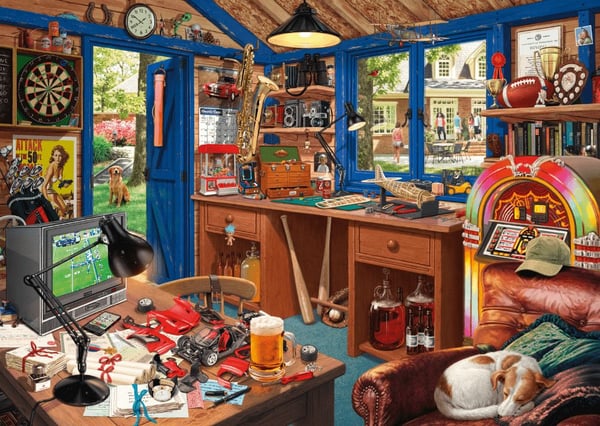 Schmidt Spiele Puzzle PQ 1000 (Secret Puzzle) Warsztat taty G3