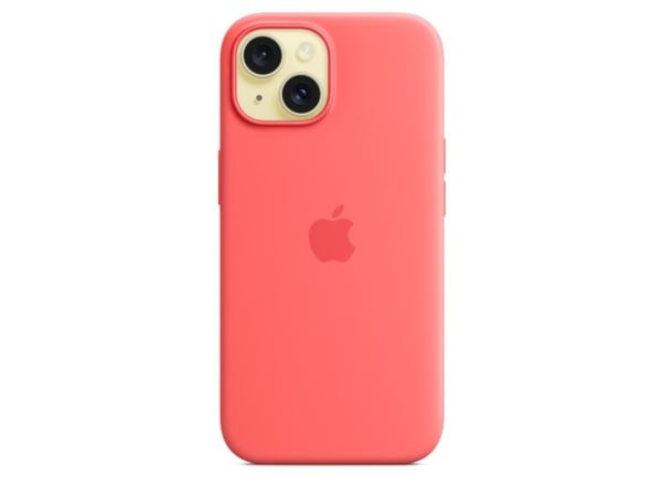 Apple Original iPhone 15 Silicone Case mit MagSafe - Guave