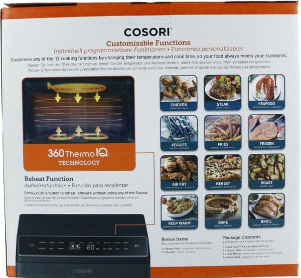 Cosori Dual Blaze Smart Air Fryer vaaleanharmaa - 6,4 litraa