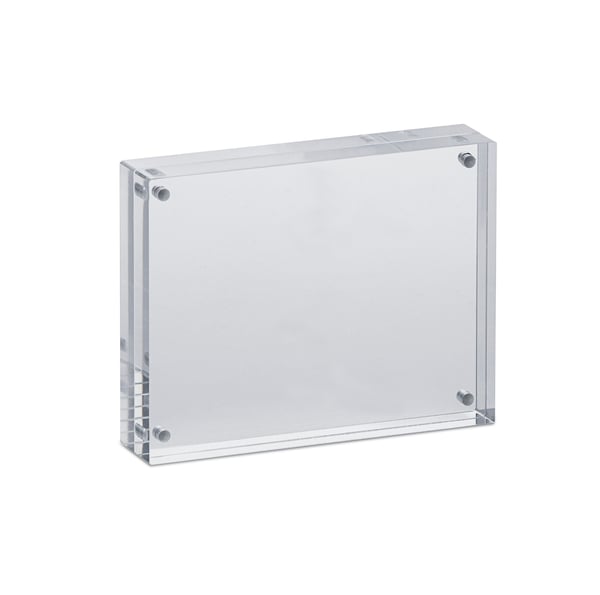 MAUL 1954705, Enbildsram, Rostfritt stål, Transparent, Liggande / Stående, 90 mm, 24 mm