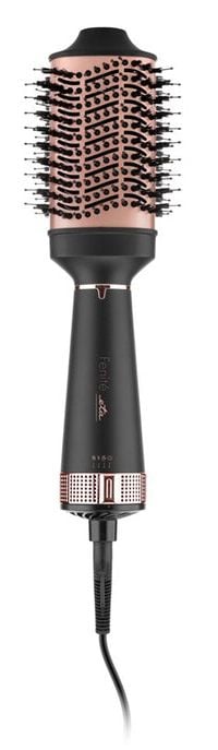 ETA Fenite I Black Edition Styling Brush 2in1 Hair Dryer & Volumizing Brush 1300W Ion Function 3 Heat/3 Separate Blower Levels Black