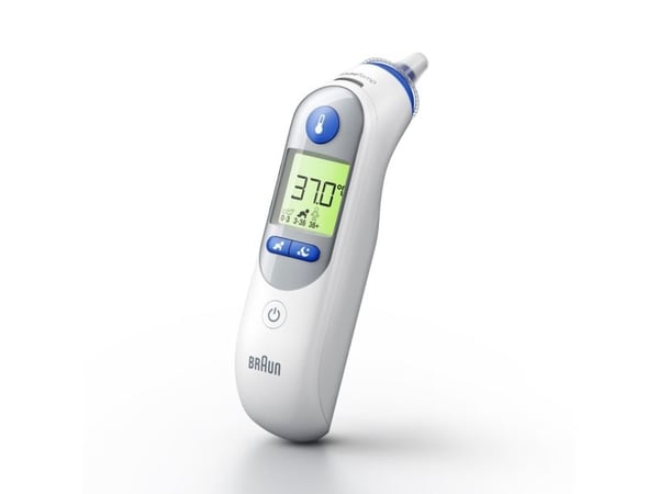Braun IRT6525, Kontakttermometer, Hvit, Øre, Knapper, °C, Kroppstemperatur