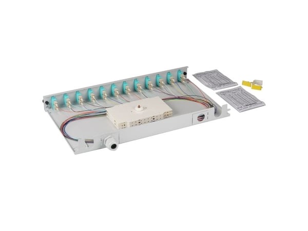 EFB Elektronik BA71203L12OM3, SC, OM3, Grå, Plast, 1U, 483 mm