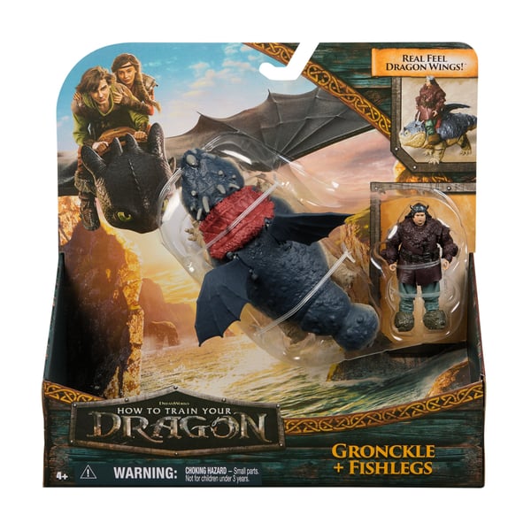 Spin Master Dragons Movie actionfigur Viking & Dragon, Gronckle & Fishlegs