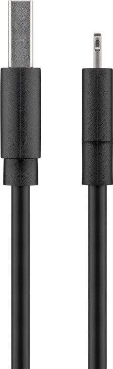 Wentronic Goobay USB-lataus- ja synkronointikaapeli, musta, 2 m - MFi lataus- ja synkronointikaapeli Apple iPhone/iPadille (musta) (72906)