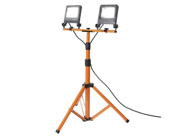 LEDVANCE TRIPOD, 60 W, LED, 3,9 kg, IP65, Grafiitti, Oranssi, Vapaasti seisova työvalo