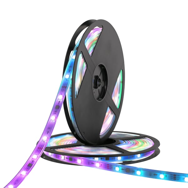 DELTACO SMART HOME - Lysslynge - LED - 30 LEDs/m - RGB-lys - 5 m (en pakke 2)