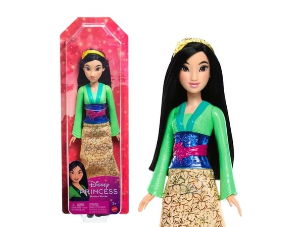 Disney Princess Disney-prinsessa Mulan -nukke ja tarvike, Mulan-elokuvan innoittama, Muotinukke, Naaras, 3 vuosi/vuosia, Tyttö, 279,4 mm, 150 g